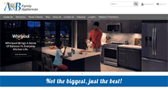 Desktop Screenshot of abfamilyappliances.com