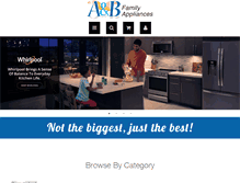 Tablet Screenshot of abfamilyappliances.com